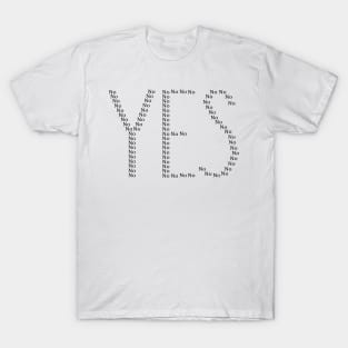 Inscription "yes" black T-Shirt